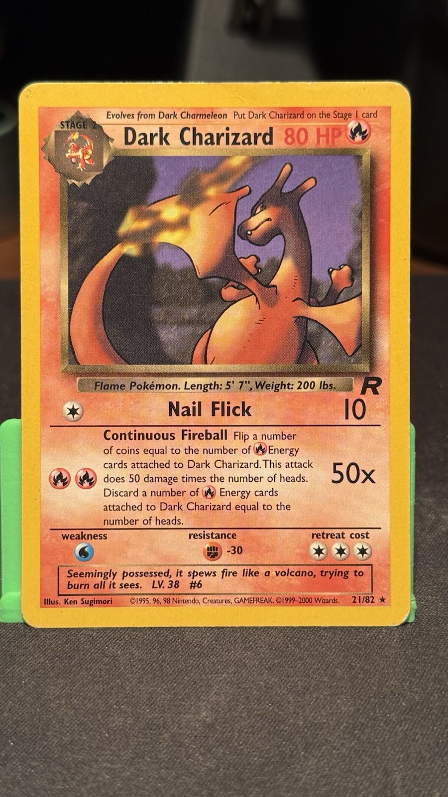Pokemon Card - Dark Charizard Team Rocket 21/82 Rare HP
