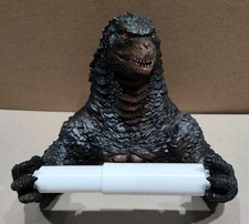 GODZILLA RESIN TOILET PAPER HOLDER BRAND NEW!