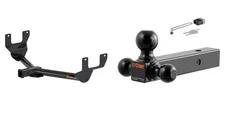 CURT Trailer Hitch Tow Kit w/ 2in Receiver, Multi-Ball Mount & Hitch Lock #13337