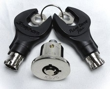 Snap On Flank Drive Lock Cylinder Key Set K525 - 2 Keys Snap On Flank Drive Lock Cylinder Key Set K525 - 2 Keys