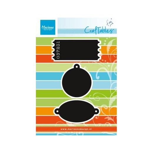 Marianne Design Craftables Cutting Dies - Tags & Tickets CR1212