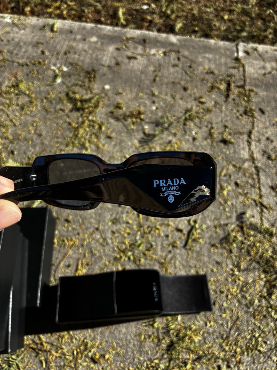Black PRADA Symbole Sunglasses | eBay