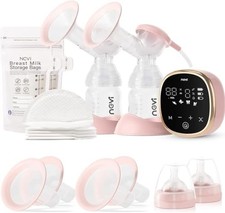 NCVI Electric Breast Pump 8782, Portable Hospital-Grade Double Pump with 4 Modes