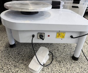 VEVOR Electric Pottery Wheel with Foot Pedal White Ceramic Art Machine