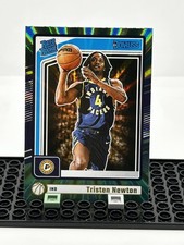 2024-25 Panini Donruss - Rated Rookie Tristen Newton #216 Holo Green Laser (RC)