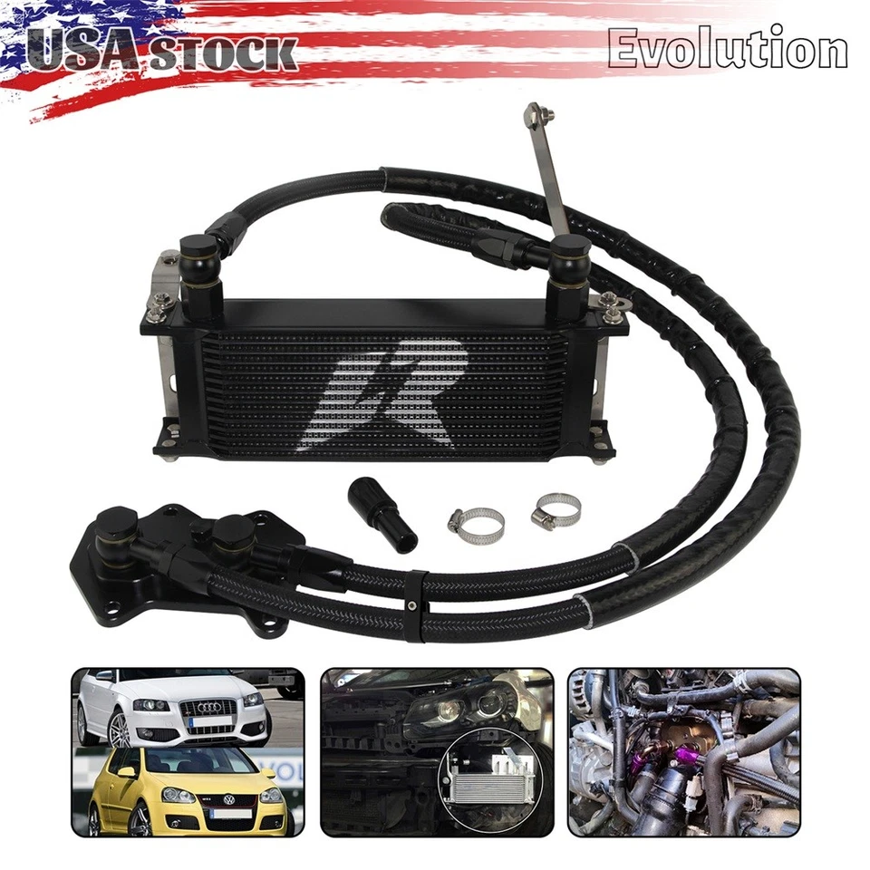 Oil Cooler Kit for VW MK5 GOLF 2.0 GTI 2004–08 Audi A3 S3 8P TT 2.0 TFSI EA113 - Изображение 3 из 4