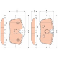 Satz Bremsbeläge Bremsklötze hinten für BMW Z4 E89 24286985