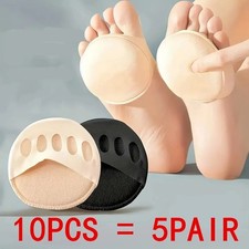 10 Pcs Forefoot Shoe Metatarsal Pads Ball-Of-Foot Sponge Cushions Insert Insole