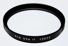 Black Leica 13033 E-46 UVa Filter ............. MINT