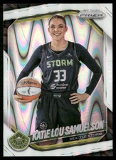 2025 Panini Prizm WNBA #82 Katie Lou Samuelson White Seismic Prizm