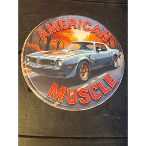 Vintage style Tough Film American Muscle Metal Sign