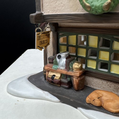 Dept 56 Dickens Village QUILLY'S ANTIQUES w/Cord & Box 58348 Retired 1996 - Picture 7 of 12