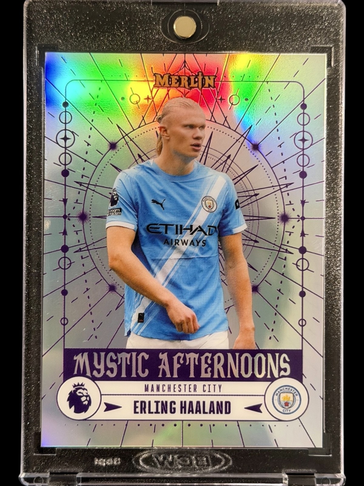 Erling Haaland REFRACTOR TOPPS CHROME MERLIN CARD MINT