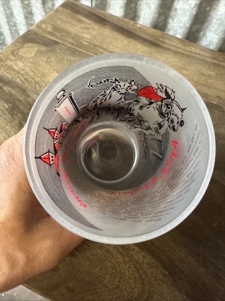 Vidro fosco vintage 1961 Kentucky Derby Churchill Downs corrida de cavalos - Imagem 4 de 4