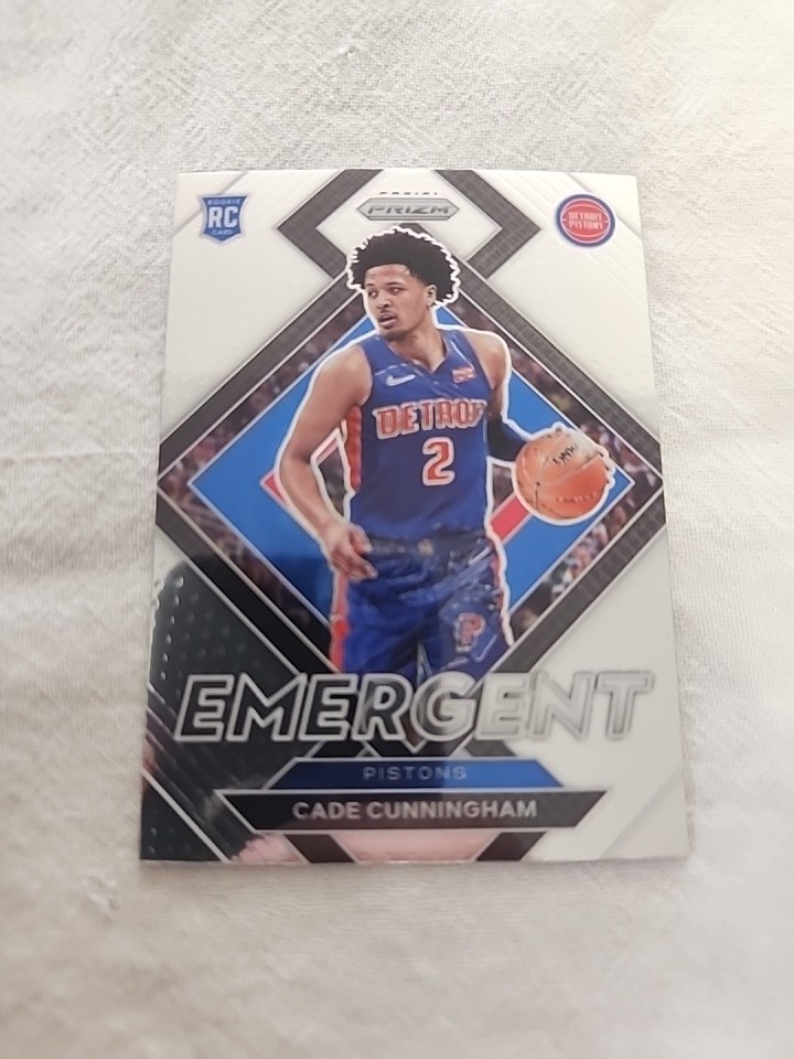 2021-22 Panini Prizm # 22 Cade Cunningham Rookie Emergent Detroit Pistons