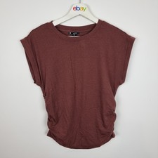 Target T-Shirt Brown Gathered Sides Size M