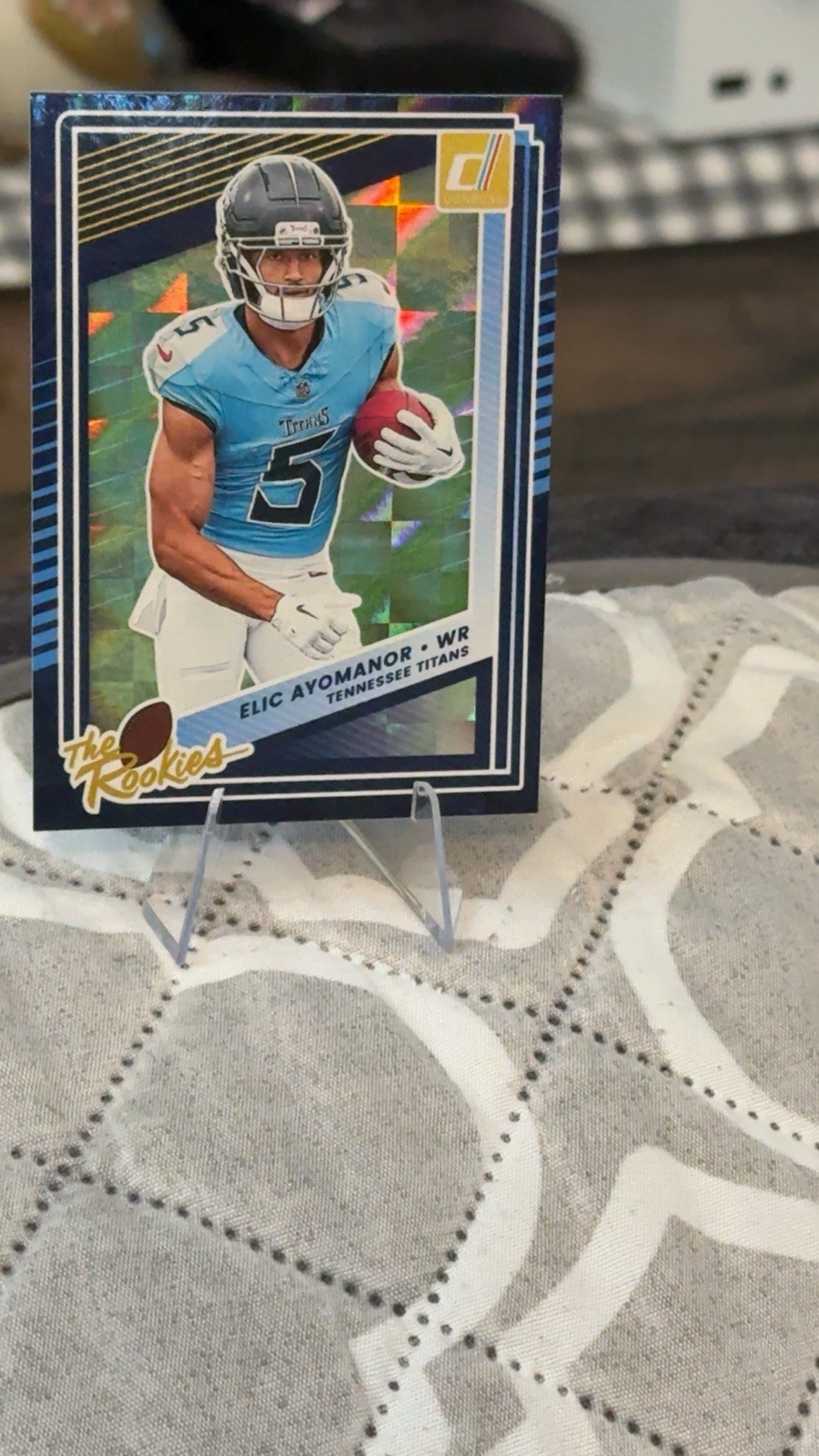 2025 Panini Donruss #37 Elic Ayomanor The Rookies Tennessee Titans RC