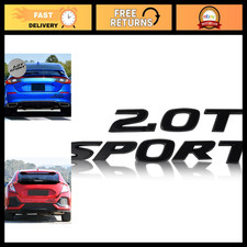 Sport Letter Emblem Trunk Lid Badge For 2017-2022 Accord Civic - Gloss Black 2.0
