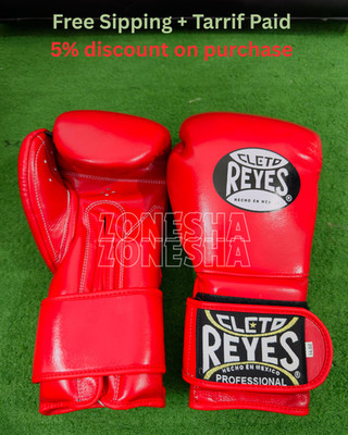 Cleto Reyes Velcroo Straps Training&Sparring Boxing Gloves 14-16oz Free Shipping