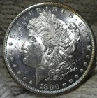 1880-s Morgan Silver Dollar Brilliant Uncirculated Nice Luster