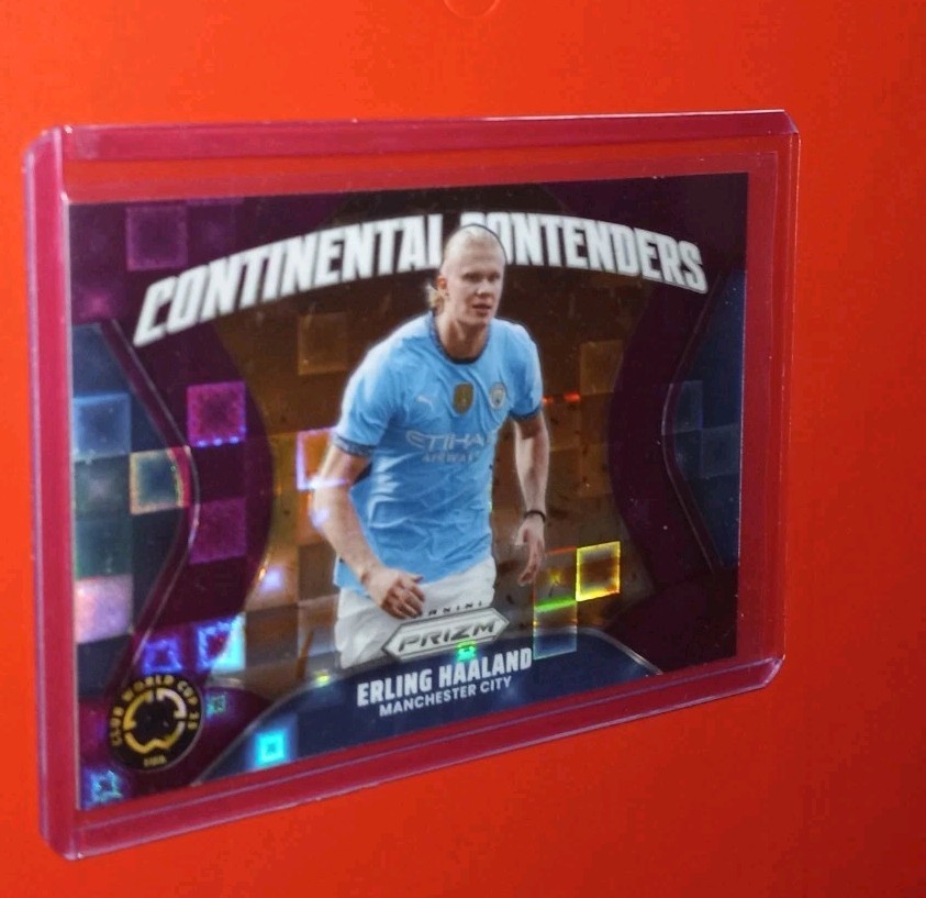 Erling Haaland 2025 Panini Prizm FIFA Club World Cup Contenders Purple 49/49 #20 view 2