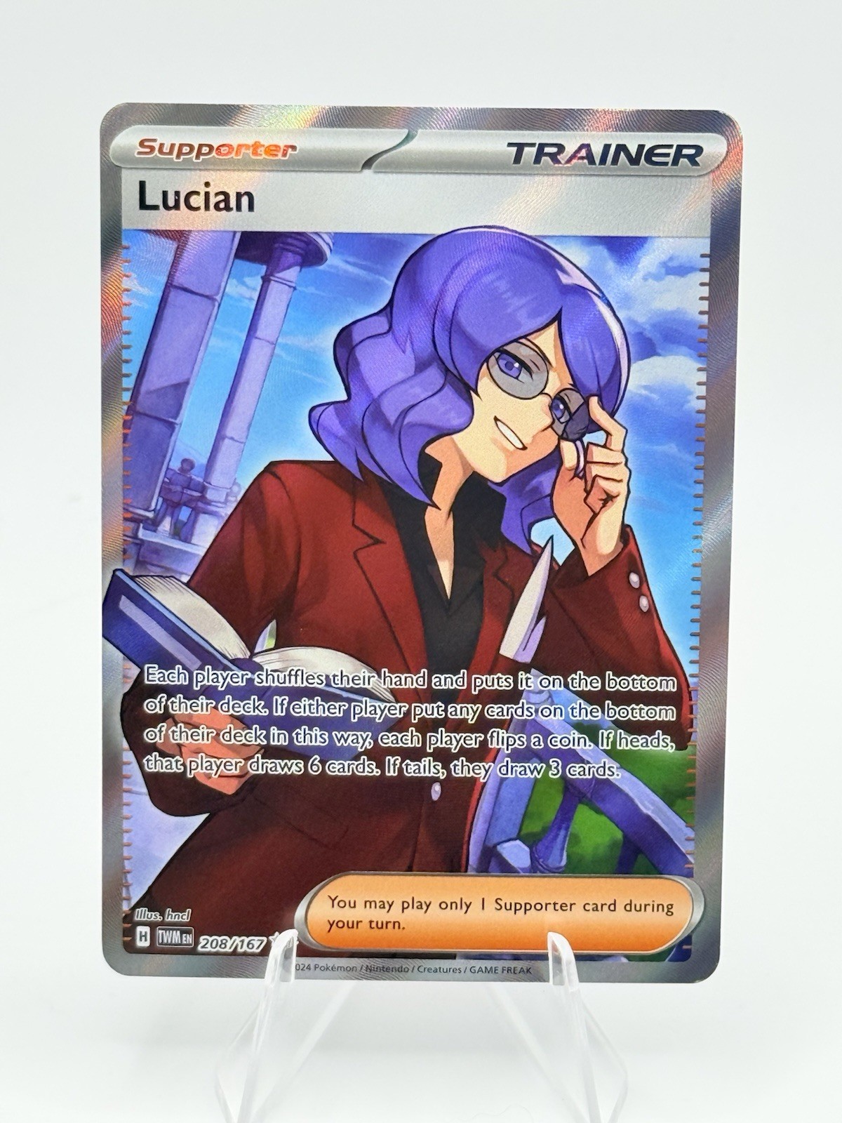 Pokémon TCG Lucian 208/167 Ultra Rare Twilight Masquerade