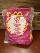 TY McDonald's Teenie Beanie - 7 STRUT the Rooster 1999  4 inch - New in bag
