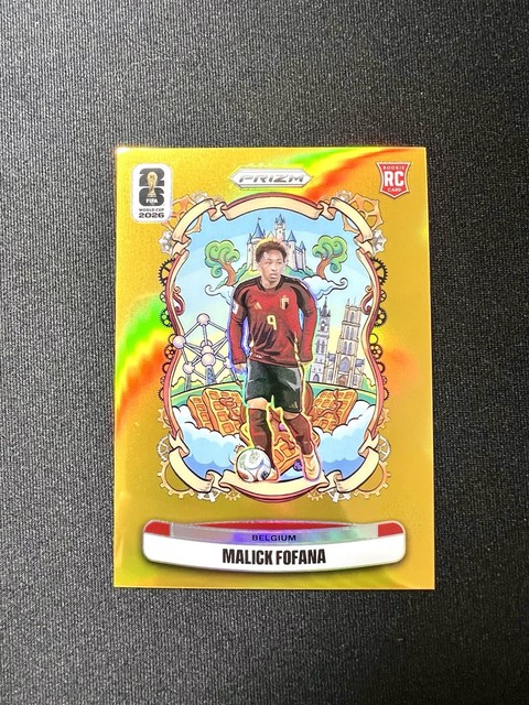 2026 Prizm World Cup MALICK FOFANA Gold National Landmarks #10 /10 Belgium