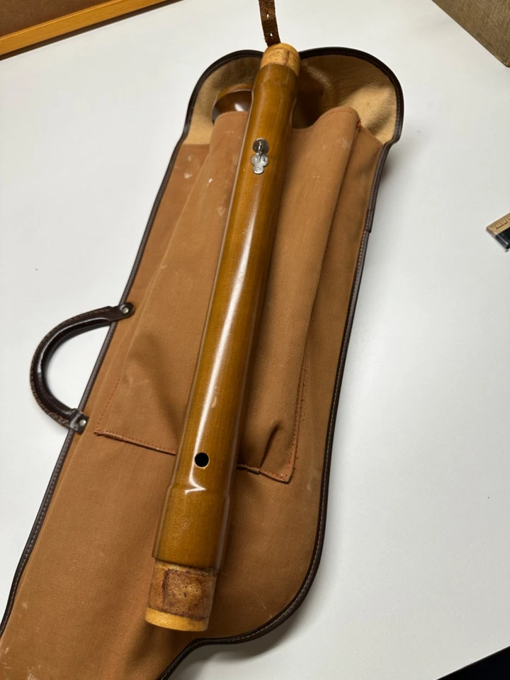 Grabadora de Bajo Moeck Tuju Vintage Modelo Barroco 433 con Bocal y Estuche - Alemania Foto 4 de 4