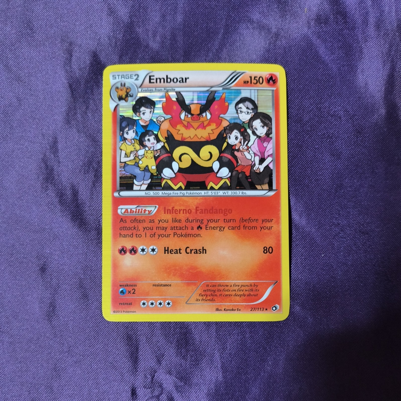 Emboar - 27/113 - Reverse-Holo - Legendary Treasures - LP