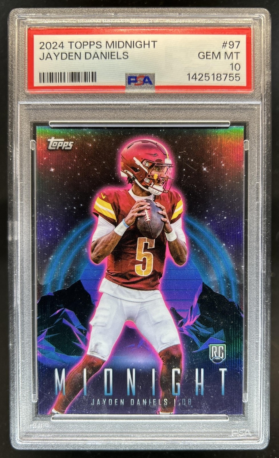 Jayden Daniels Topps Midnight #97 Midnight