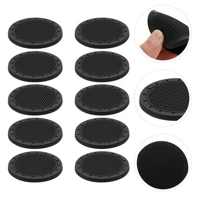 10pcs Car Coaster Anti-Rutsch-Auto Becherhalter Cup Mats Autoinnenausstattung