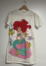 Rare Vintage The Little Mermaid Pajama Shirt Dress Disney Kids Size 14
