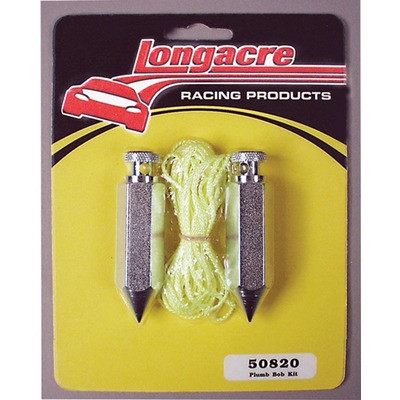 Longacre 52-50820, Kit Zinc Steel Plumb Bob Kit High Performance & Racing Parts