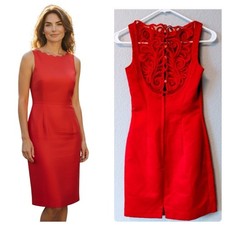 Gorgeous vintage Gunne Sax 80s By Jessica McClintock Red Cocktail Dress 3/4