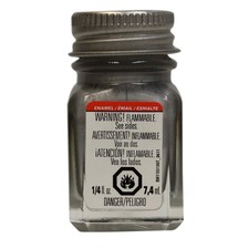Testors Enamel Paint - Metallic Silver, 1/4 oz Bottle - 1146TT