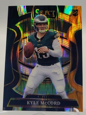 2025 SELECT KYLE MCCORD ORANGE BLACK SHOCK ROOKIE FOOTBALL CARD EAGLES NFL 91