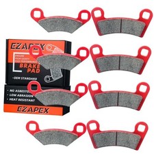 Brake Pads Front and Rear Compatible with Polaris RZR 800 2008-2014 800 EPS