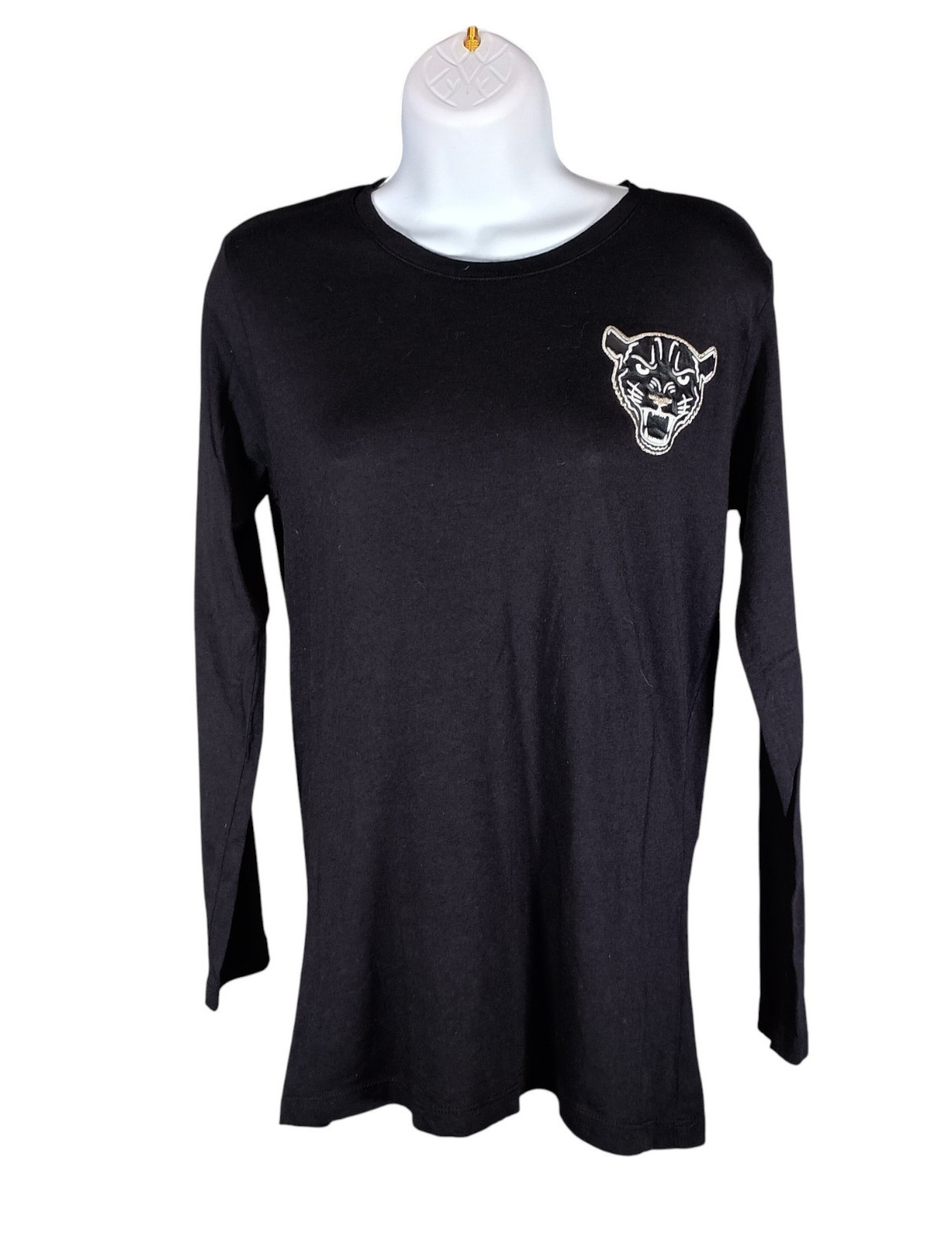 Quantum Courage Top S Womens Black Basic Shirt Te… - image 1