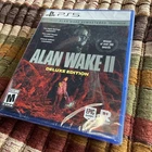 Alan Wake II 2 Deluxe PHYSICAL DISC playstation 5 PS5 Remastered Expansions New