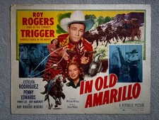 ROY ROGERS In Old Amarillo 1951 Original Movie Half Sheet Poster Rare