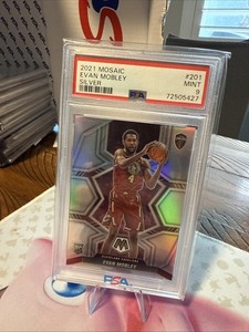 2021-22 Mosaic Evan Mobley RC Silver Rookie #201 Cavaliers PSA 9