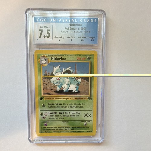 Nidorina (1st Edition) graded CGC 7.5 for sale on eBay