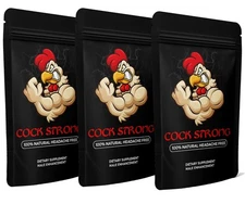 Cock Strong Herbal Male Enhancement Last Longer ( Brand New & Sealed ) 3 Pack