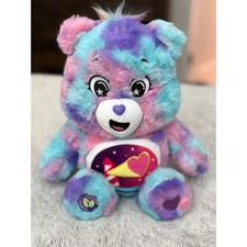 Care Bears Be Me Bear 14 inch Tie Dye Plush Stuffed Animal Lighthouse Heart 2024