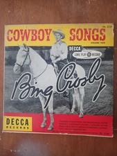 Bing Crosby Cowboy Songs Vol. 2 1948 DL-5129 10 in LP Vinyl