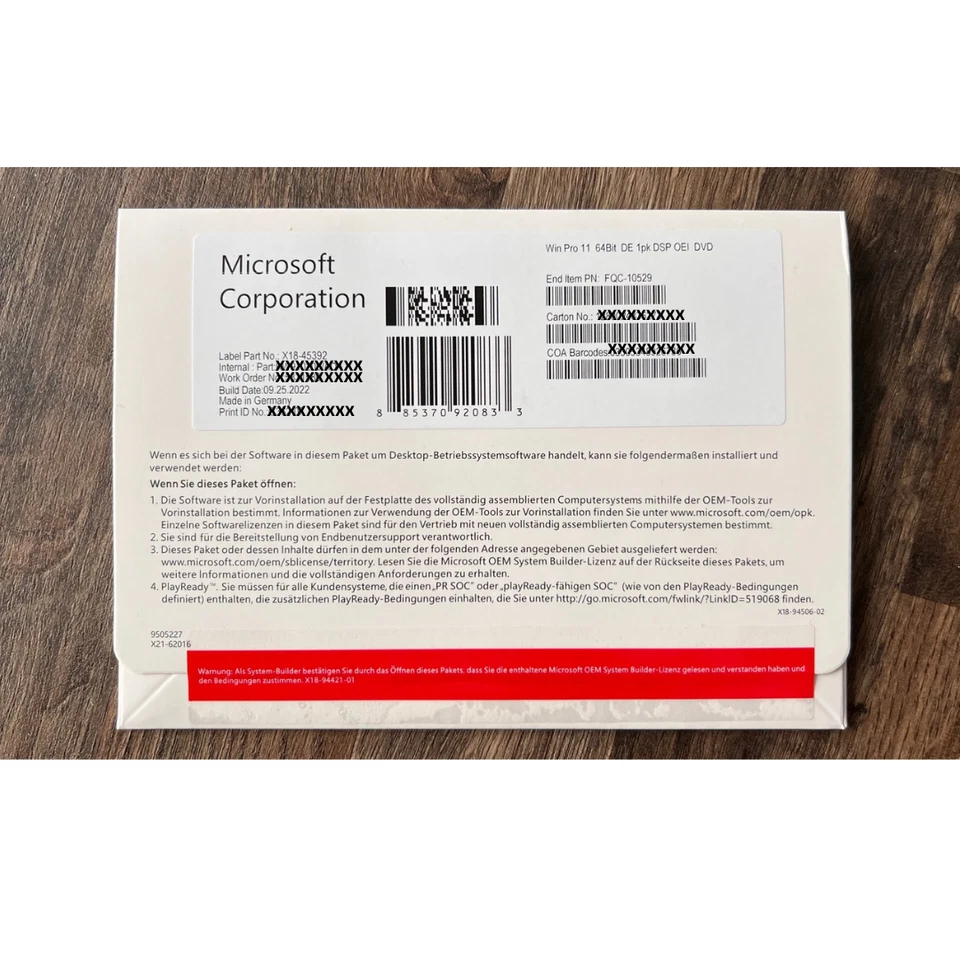 Microsoft Windows 11 Pro DVD Deutsche Vollversion NEU & OVP - Bild 4 von 4