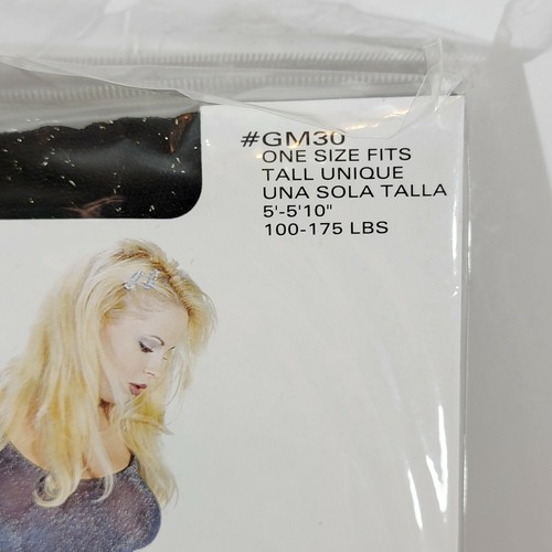 Music Legs Lurex Long Sleeved Mini Body Suit GD30 One Size 5'-5'10'' 100-175lbs - Picture 11 of 23