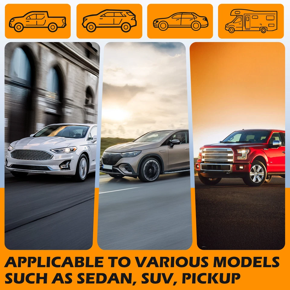 Para Chevy Express 1500 2500 para-lamas de borracha para-lamas protetores contra respingos preto - Imagem 3 de 4