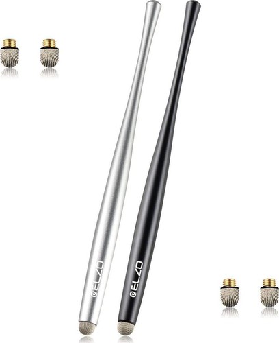 Elzo Stylus Pen Combo Universal Capacitive Touch Screen 2 Packs With 4 Fiber For